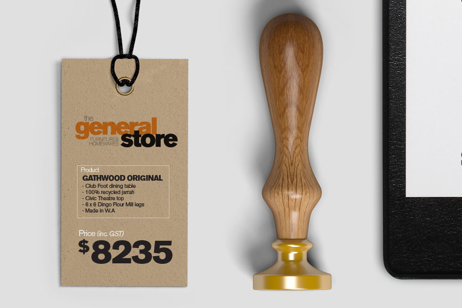 Store product hangtag design