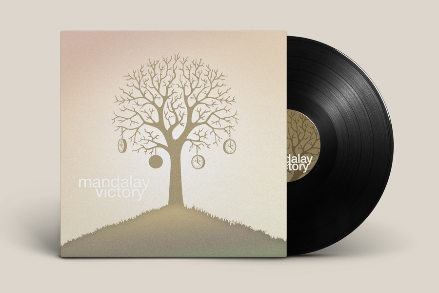 Mandalay Victory Album Vinyl Jacket Cover Design Illustration