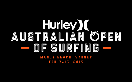 Australian Open of Surfing Event Brand Identity and Logo Design 2014