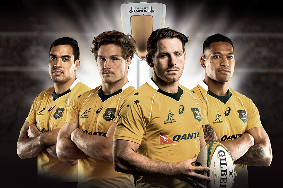 ARU Wallabies Poster Magazine Advertising Rugby Championship Graphic Design Services Perth WA