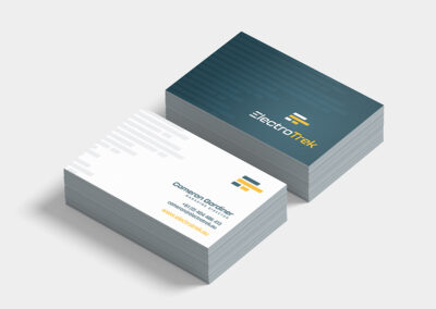 ElectroTrek Business Cards Stationery Graphic Design Fremantle WA